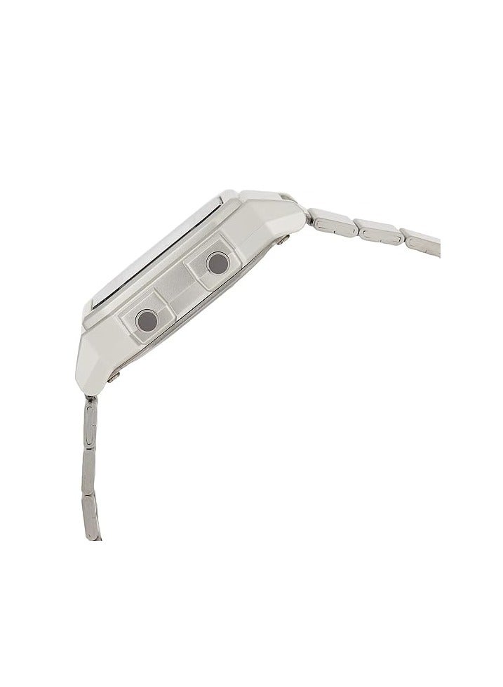 كاسيو ساعة يد رقمية ستانلس ستيل للرجال B650WD-1ADF - 43 ملم - فضي - Image 4