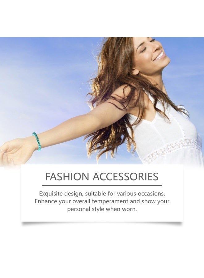 HOEXE Bracelet to Overcome Depression, Designed To Support Emotional Balance and Help Uplift Your Mood, One Size Fits All, Caribbean Blue - Image 5