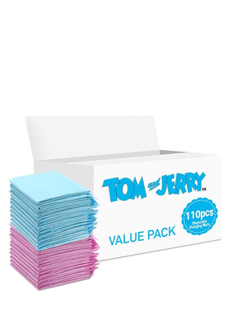 Tom And Jerry 110 Pieces Disposable Changing Mats  - Image 1