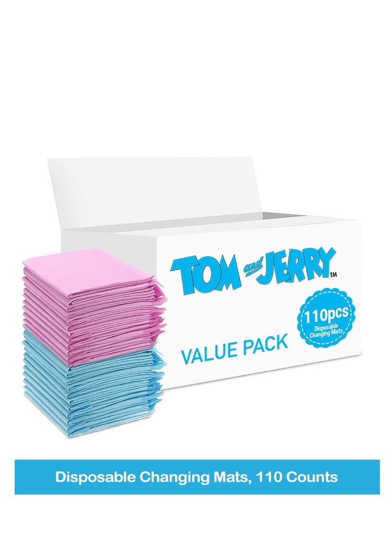 Tom And Jerry 110 Pieces Disposable Changing Mats  - Image 2