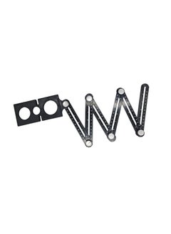 ANYM ANYM Aluminum MultiFunction Template Tool for Measuring Layout and Angle Finder Adjustable 6 Folding Ruler Ceramic Tile Hole Locator  - Image 2