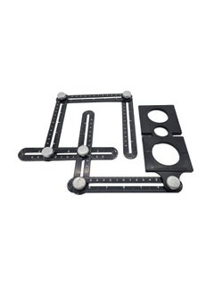 ANYM ANYM Aluminum MultiFunction Template Tool for Measuring Layout and Angle Finder Adjustable 6 Folding Ruler Ceramic Tile Hole Locator  - Image 3