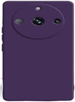 Generic Liquid Silicone Case Padded Inside with Camera Protection Compatible with (Purple, Realme 11 Pro Plus) 