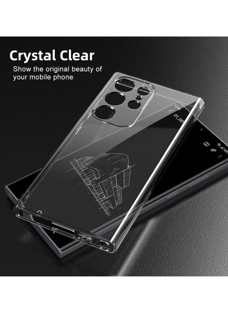 تيكي Samsung Galaxy S23 Ultra TPU حافظة شفافة نحيفة ذات زوايا ناعمة مصنوعة من البولي يوريثين الحراري (TPU)، مضادة للصدمات وبصمات الأصابع، تغطية خلفية واقية. - Image 5