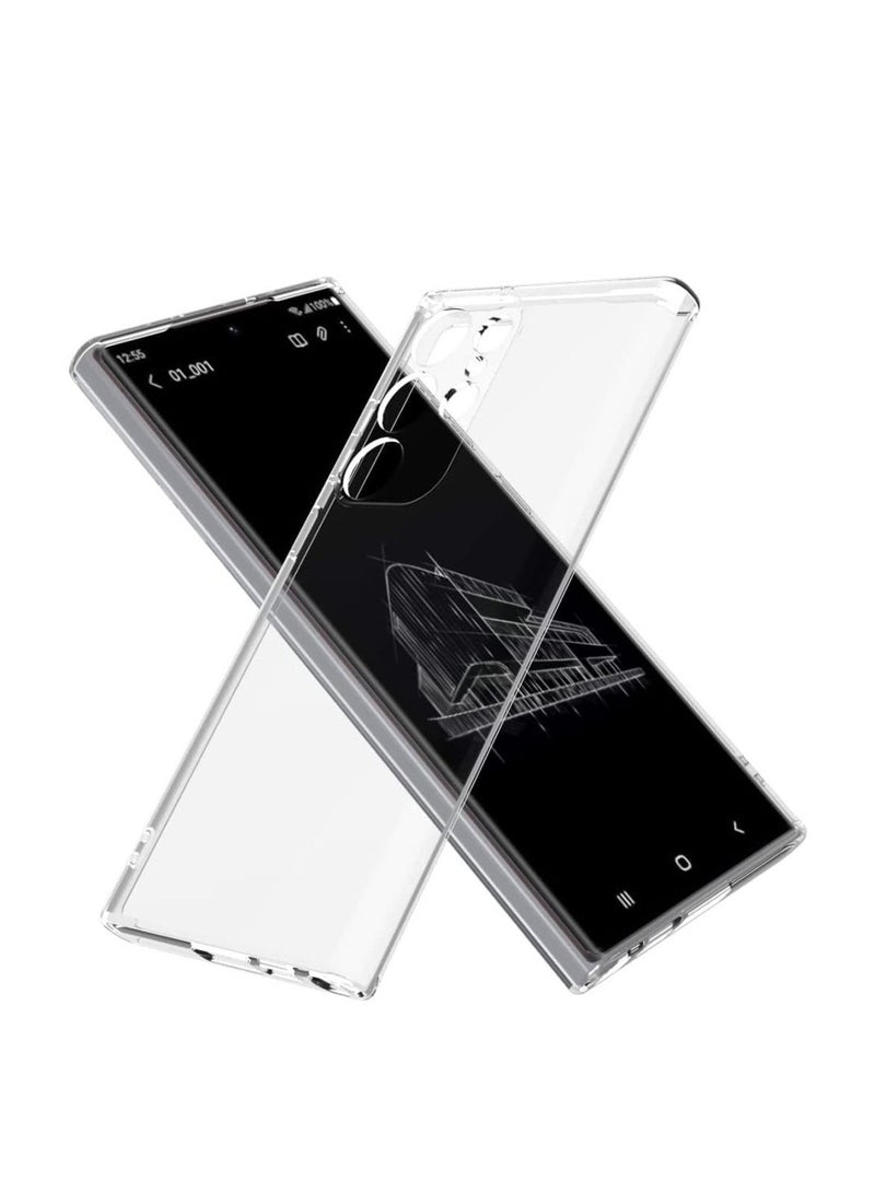 تيكي Samsung Galaxy S23 Ultra TPU حافظة شفافة نحيفة ذات زوايا ناعمة مصنوعة من البولي يوريثين الحراري (TPU)، مضادة للصدمات وبصمات الأصابع، تغطية خلفية واقية. - Image 2