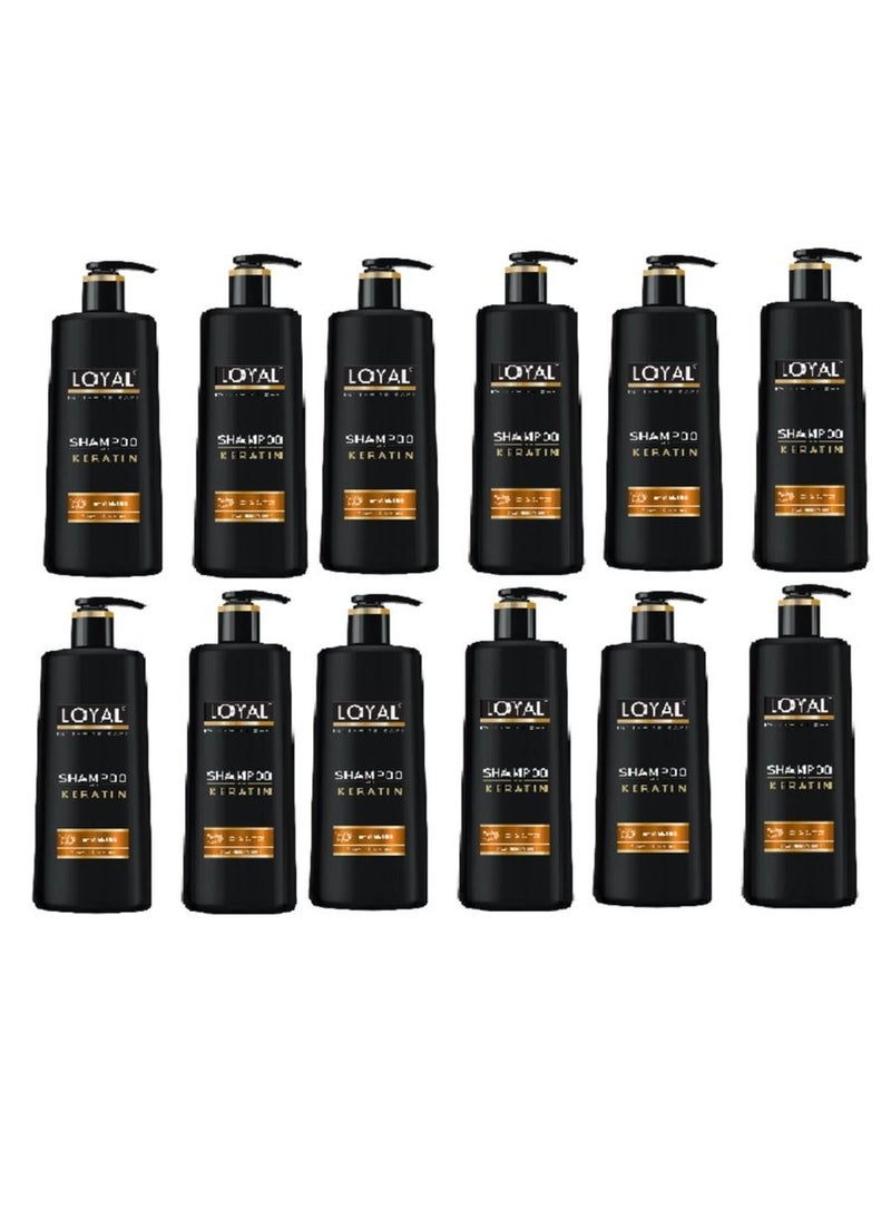 لويال شامبو الشعر بالكرياتين 800 ملي 12 علبة في الكرتونة - Image 2