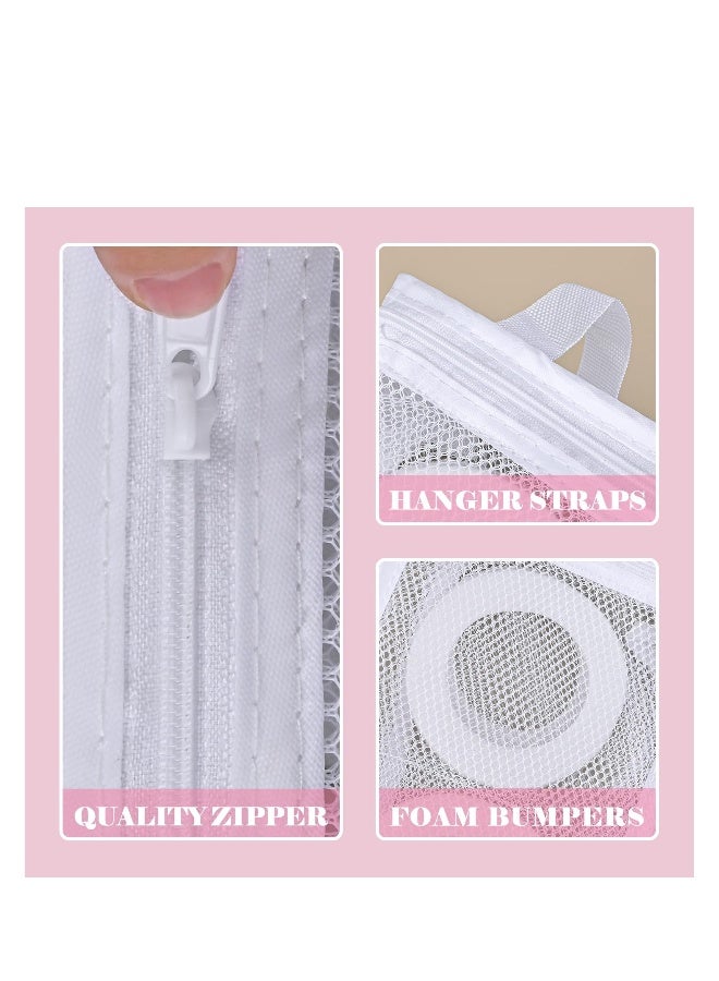 Sneaker Washing Bag, Fabric Durable and Reusable Mesh Laundry Bags with Zipper, Travel Organization Bag, Foam Ring as Buffers Protect Shoes and Washing Machine (1 Large and 1 Medium) (2 Piece) - Image 4