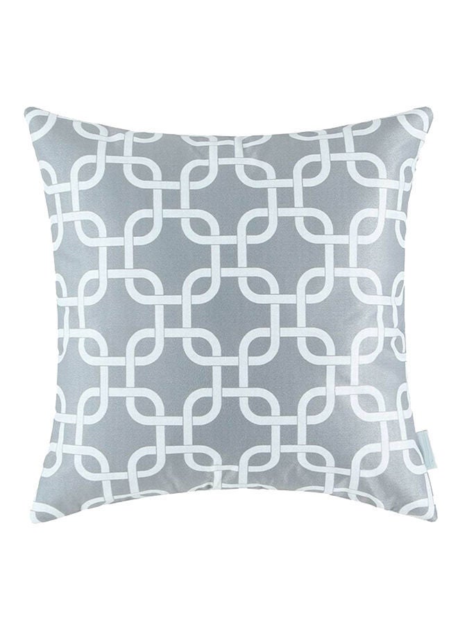 NIBEMINENT Geometric Square Cushion Cover Grey 50x50centimeter