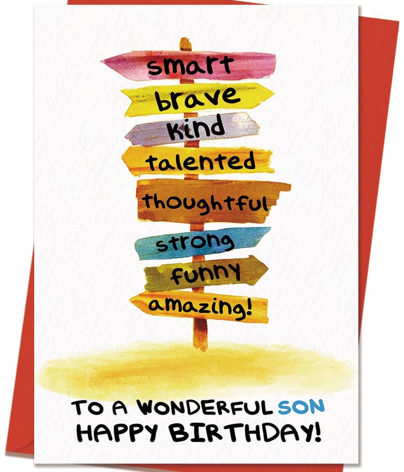 Mcduldul Birthday Card for Son | Funny Birthdays Cards Gifts for Adult Sons from Mom Dad Parents| Happy Birthday to A Wonderful Sons - Image 1