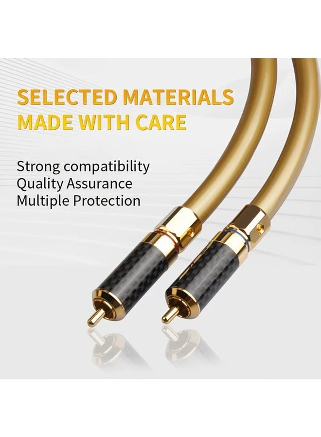 2m RCA Audio Cable 2RCA Male to Male Stereo for Amplifier DAC TV Car - Image 5