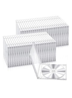 Generic CD Jewel Case, Clear Plastic Single DVD Disc Case, Standard CD DVD Cover for Protection Replacement, 10.4 mm, 25Pieces  - Image 1