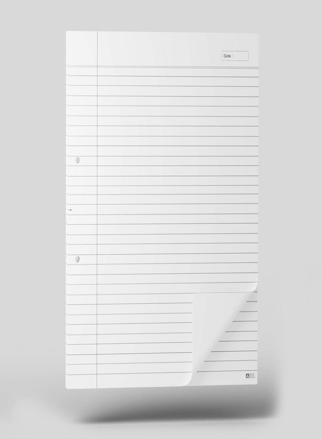 ABS A4 Project Paper Single Side Ruled Pack of 2 (200 Sheets) Premium White Writing Paper with 2 Hole Punch Ideal for School College Exams Assignments Office Notes and Reports - Image 3