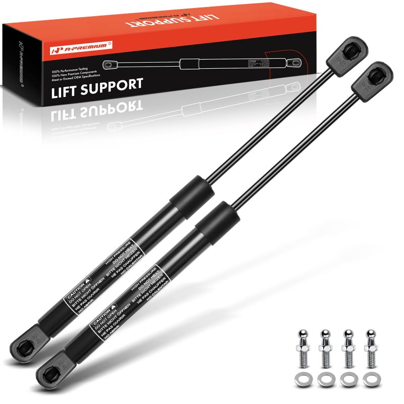 A-Premium Universal Lift Supports Shock Struts with Spike Extended Length 15.98 Compressed Length 9.92 Force 60lbs 2-PC Set - Image 1
