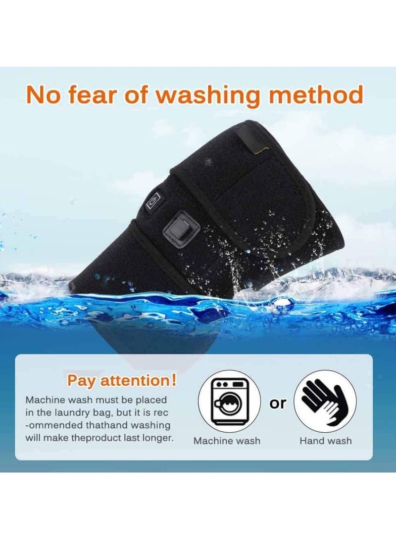 general Heated Knee Braces Pain Relief Heated Knee Pad Massager Support Warm Wrap Rechargeable Electric Adjustable Temperature for Winter - Image 4