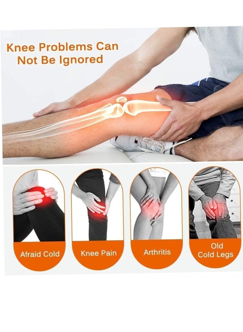 general Heated Knee Braces Pain Relief Heated Knee Pad Massager Support Warm Wrap Rechargeable Electric Adjustable Temperature for Winter - Image 5