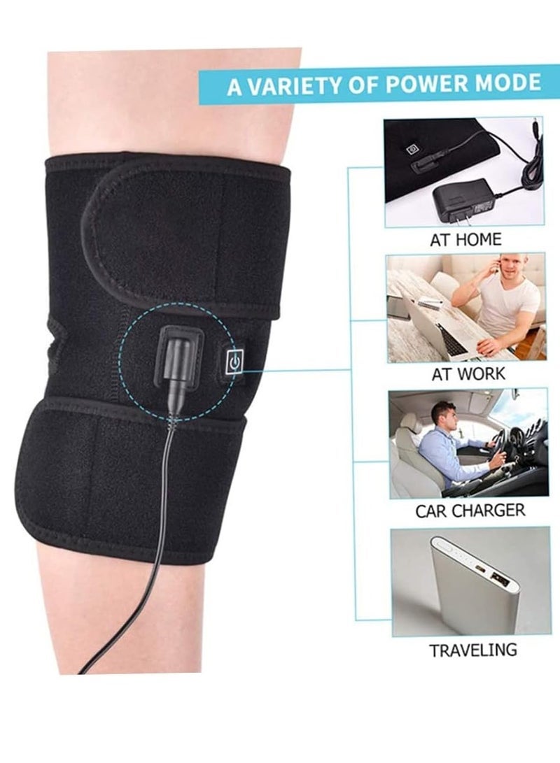 general Heated Knee Braces Pain Relief Heated Knee Pad Massager Support Warm Wrap Rechargeable Electric Adjustable Temperature for Winter - Image 2