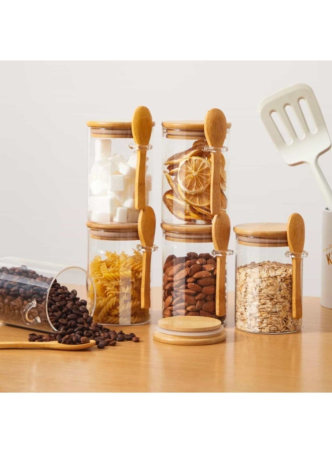 أنمي 6 قطعة 550 مللي محكم الزجاج التوابل الجرار واضح السكر الحاويات الغذاء تخزين الحاويات ل حبوب البن التوابل شاي سكر المكسرات الحلوى أملاح - Image 5