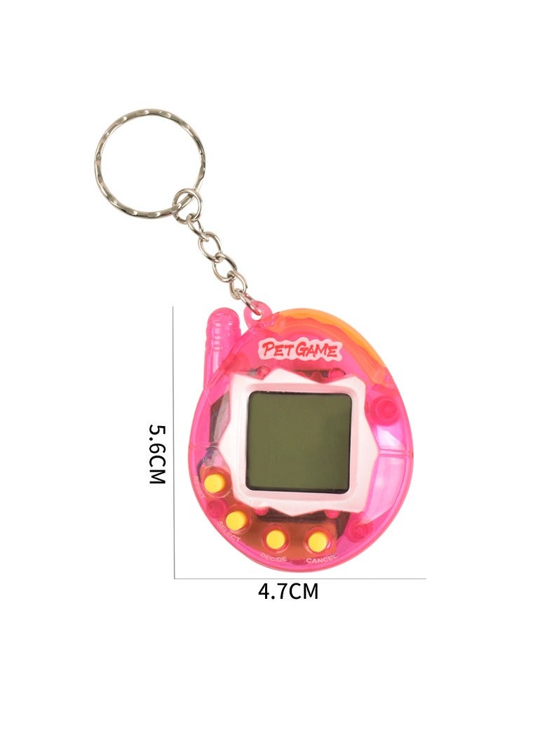 Virtual Pets Keychain Digital Nostalgic Electronic Pets Keychain Mini Virtual Pet Development Game Console Retro Handheld Game Machine for Boys Girls and Adults  - Image 4