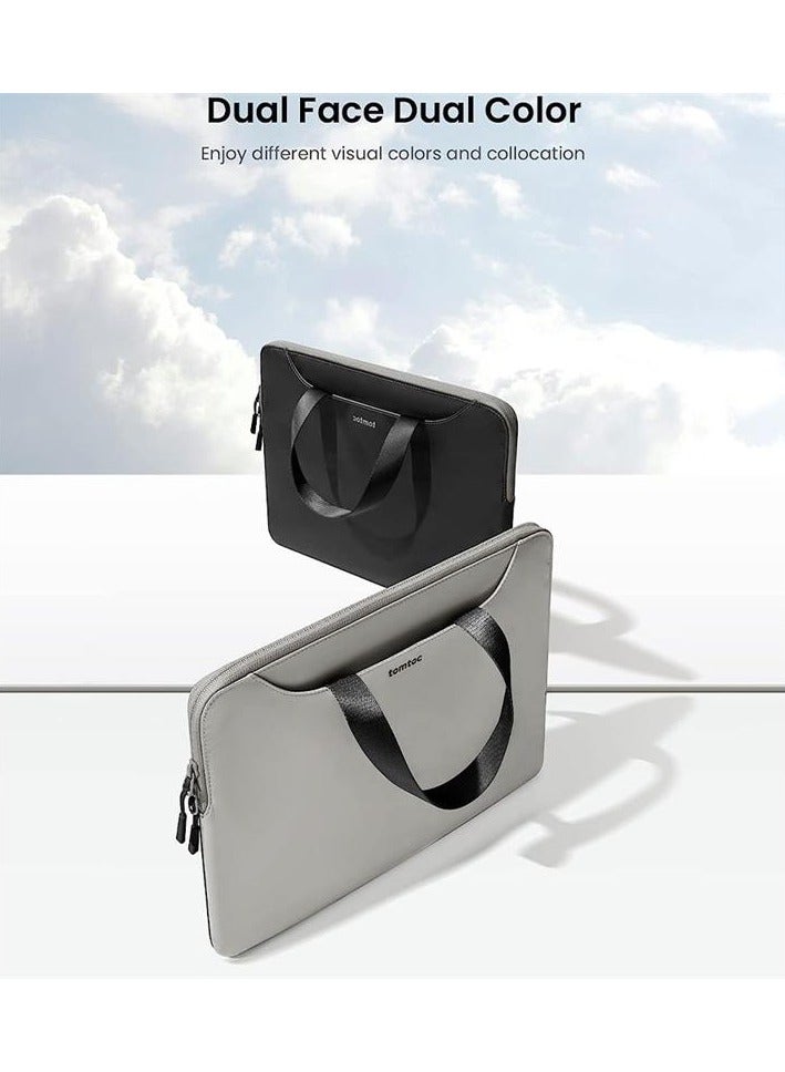 Tomtoc TheHer-A21 Slim Laptop Sleeve Bag with Dual-Tone Reversible Colors, Eco-Friendly Water-Resistant Carry Case for 14-inch MacBook Pro M4/M3/M2/M1 2024–2021 & 13.8" Surface Laptop - Image 4