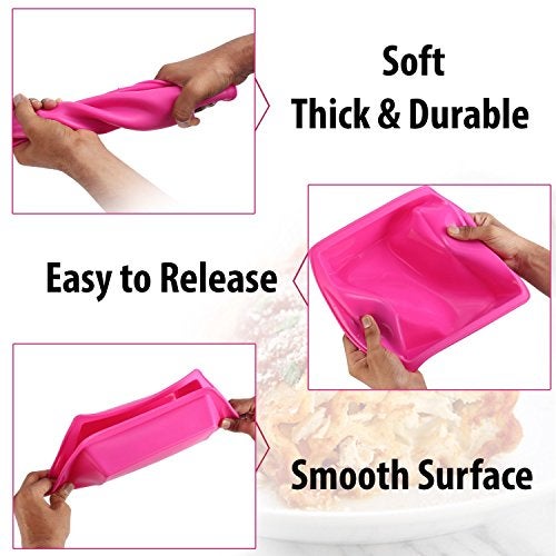 Inditradition Reusable Silicone Cake Baking Mould | BPA-Free, Food Grade, 21 Cm (Round Shape) - Image 4