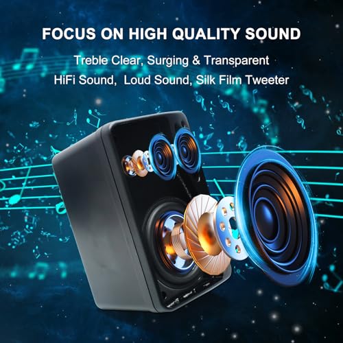 Herdio 3.5 Inch Passive Outdoor Speakers Wired Waterproof, 200W 3 Way Premium Mountable Wall Mount Speakers with Superior Sound, All-Weather Durability, for Patio Marine Boat Garage Indoor(Black Pair) - Image 2