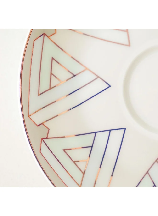 DANUBE HOME Danube Home Lincoln Fine Bone China Espresso Cup And Saucer Elegant And Durable Perfect For Espresso Premium Quality Classic Design Ideal For Home Office And Gifting 100Ml