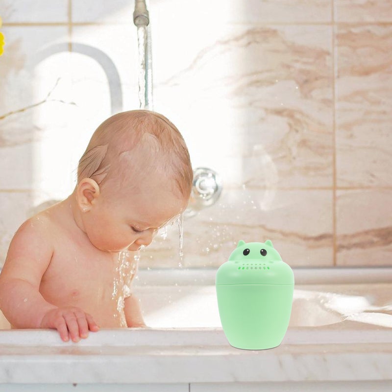 2pcs Hippo Shaped Shampoo Rinse Cup Waterfall Rinser Shower Scoop Bath Cup Shower Shampoo Scoop - Image 3