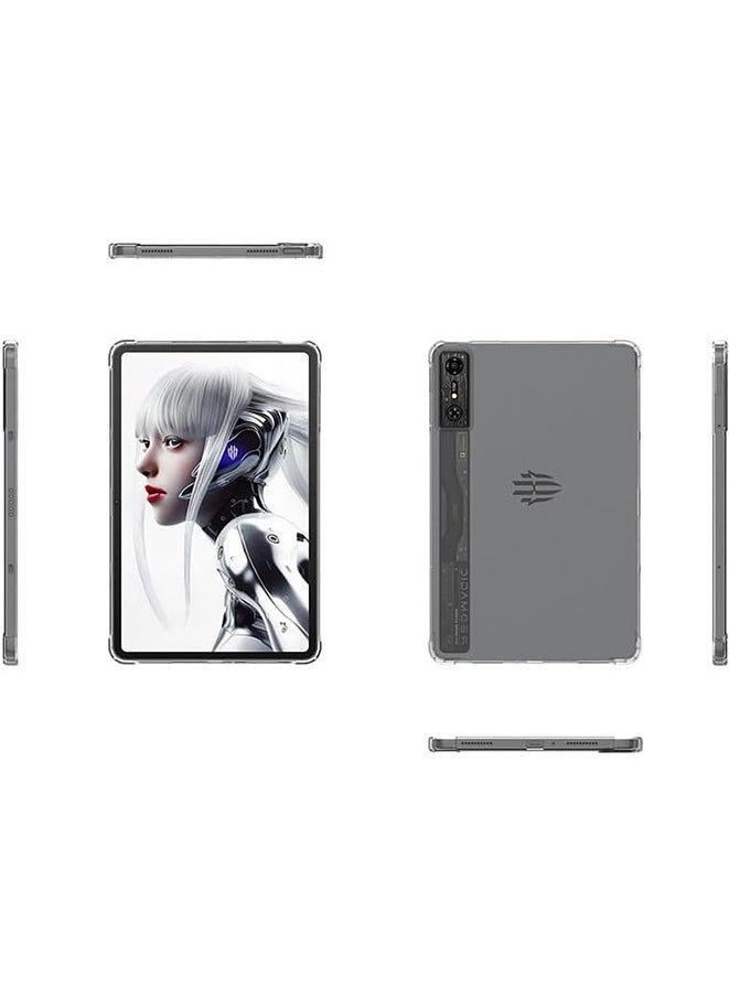 Red Magic Pro Tablet Clear Case,Red Magic Nova Gaming Tablet 10.9 Inch 2024 Shockproof Protective Soft TPU Back Cover
