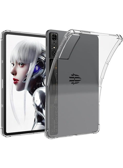 Red Magic Pro Tablet Clear Case,Red Magic Nova Gaming Tablet 10.9 Inch 2024 Shockproof Protective Soft TPU Back Cover