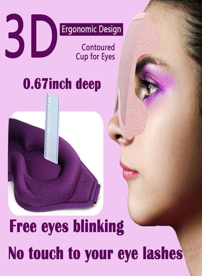gusonse Eye Mask for Lash Extensions, Sleep Mask for Women Eyelash Extension, No Pressure 3D Contoured Lash Extension Sleep Mask, Block Out Light Sleep Protector Eye Shade Cover for Travel Yoga Nap - Image 2