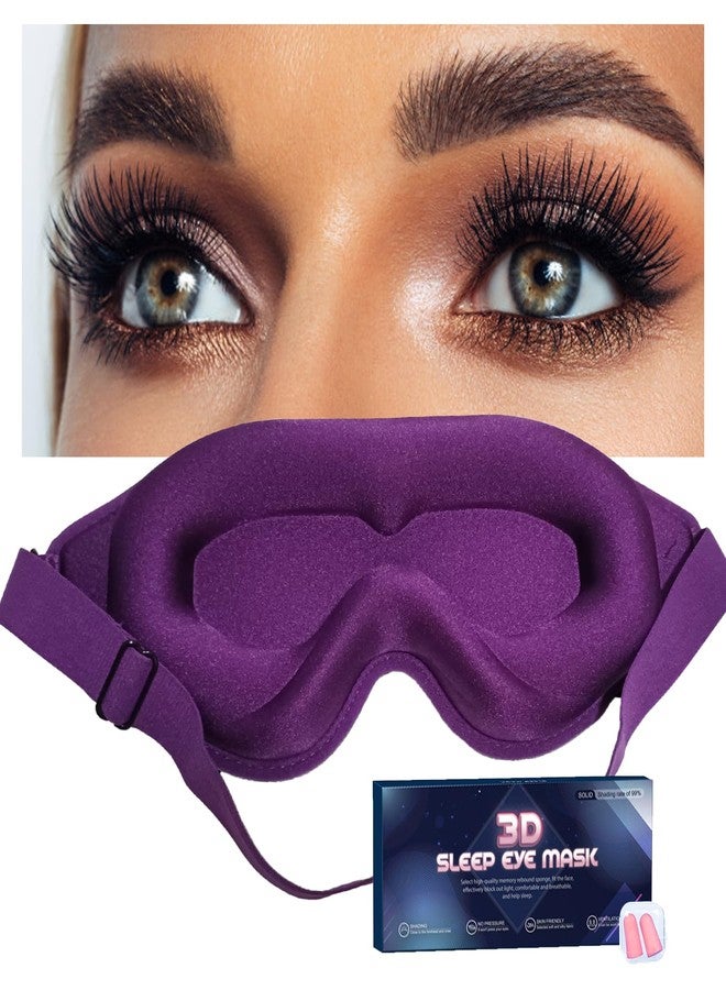 gusonse Eye Mask for Lash Extensions, Sleep Mask for Women Eyelash Extension, No Pressure 3D Contoured Lash Extension Sleep Mask, Block Out Light Sleep Protector Eye Shade Cover for Travel Yoga Nap - Image 1