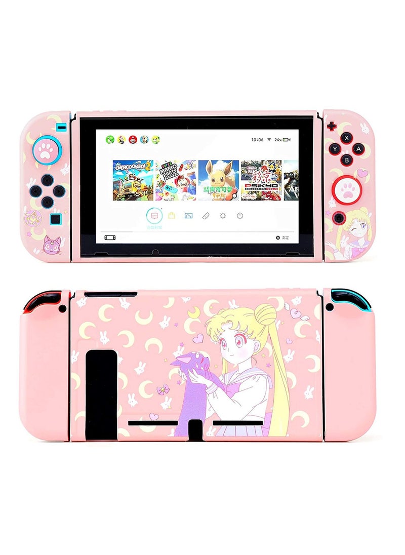 SYOSI Switch Protective Cover Liquid Silicone Case for Switch Soft Slim Grip Cover Shell for Joy Con Scratch Crack Resistant Easy Install  - Image 1