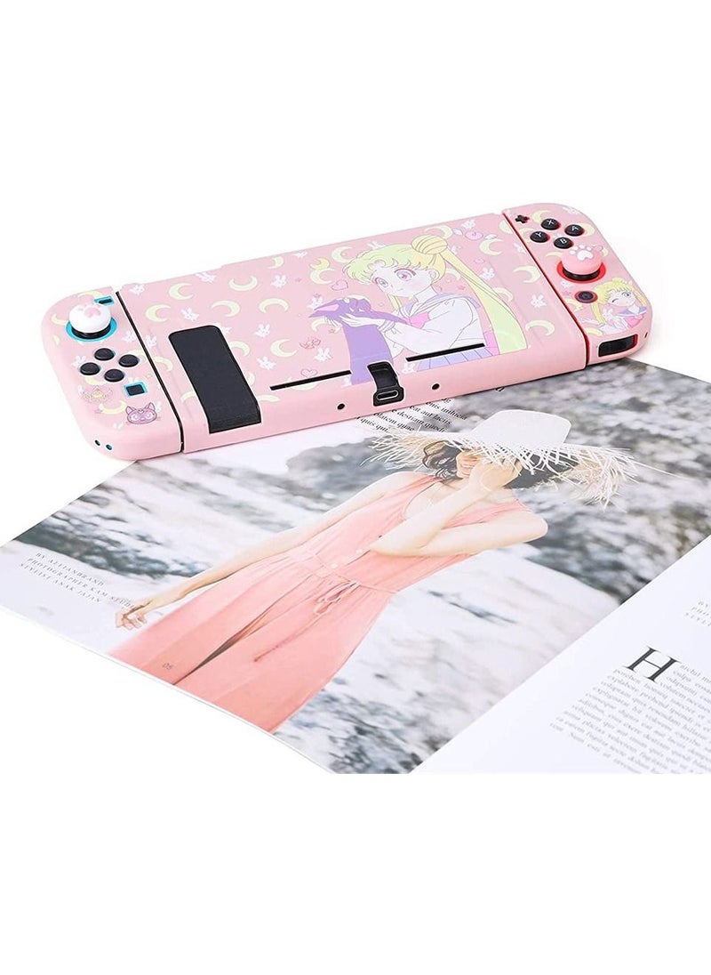 SYOSI Switch Protective Cover Liquid Silicone Case for Switch Soft Slim Grip Cover Shell for Joy Con Scratch Crack Resistant Easy Install  - Image 4