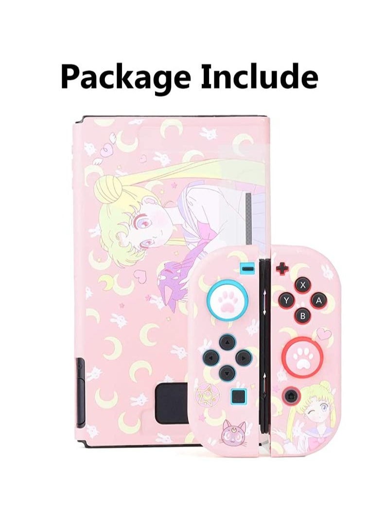 SYOSI Switch Protective Cover Liquid Silicone Case for Switch Soft Slim Grip Cover Shell for Joy Con Scratch Crack Resistant Easy Install  - Image 3