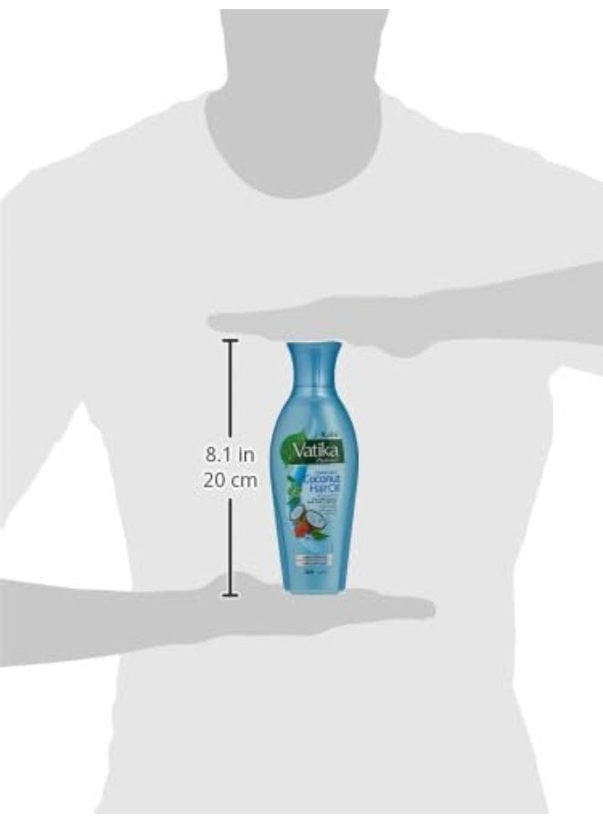 Vatika Naturals Enriched Coconut Hair Oil with Curry Leaves, Tulsi, Neem & Hibiscus for Thick & Dark Hair - 250 ml - Image 4