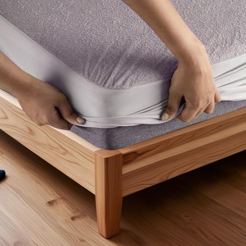 SITTELLA®78 x 36 Inches (6.5 × 3 feet|) 100% Waterproof Premium Cotton Mattress Protector | Hypoallergenic, Breathable & Ultra-Soft Fitted Bed Protector Single Size- Grey - Image 1