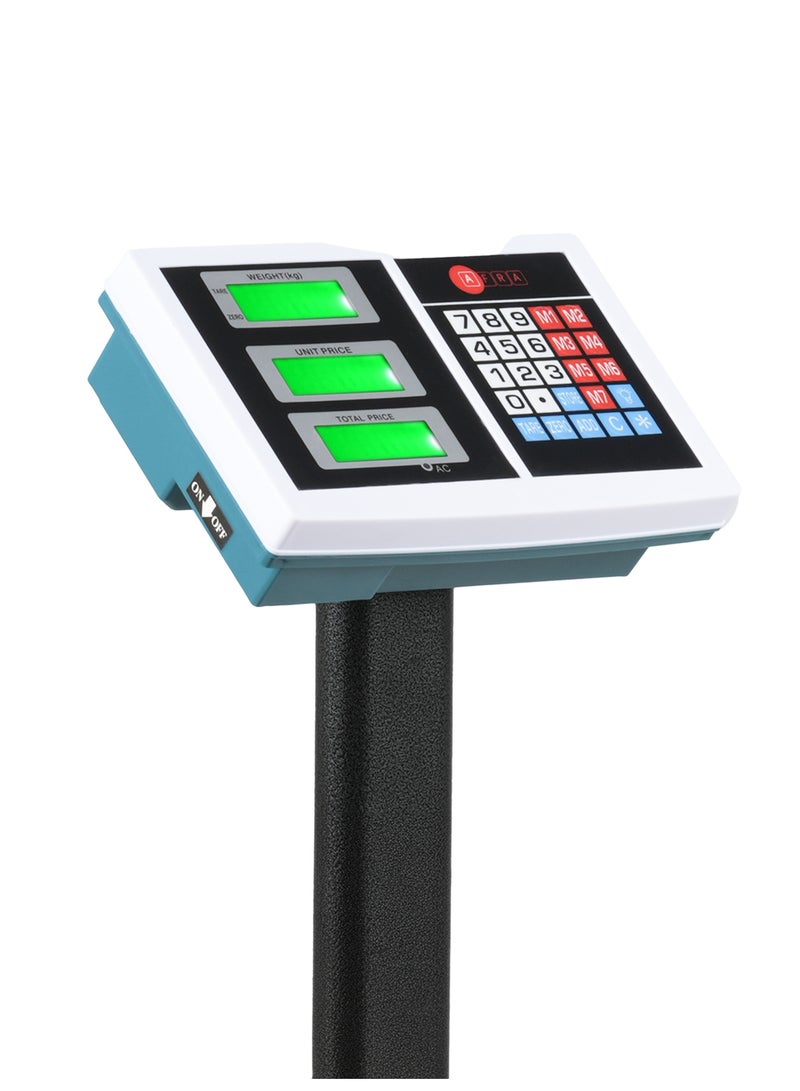 AFRA LOADMASTER 150kg/20g Platform Bench Scale (AFLM-PSBS-150-3040)- 30x40 cm Steel Pan, LCD Display, RS-232, AC/DC Power, External Calibration for Weighing Packages, Luggage, Suitcases, Boxes - Image 3