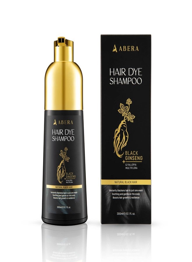 Abera Hair Dye Shampoo, Black Hair Color for Grey Hair Coverage for Women and Men, One-wash Hair Blackening Treatment with Natural Dark Color (10.1 Fl. Oz.) - Image 1