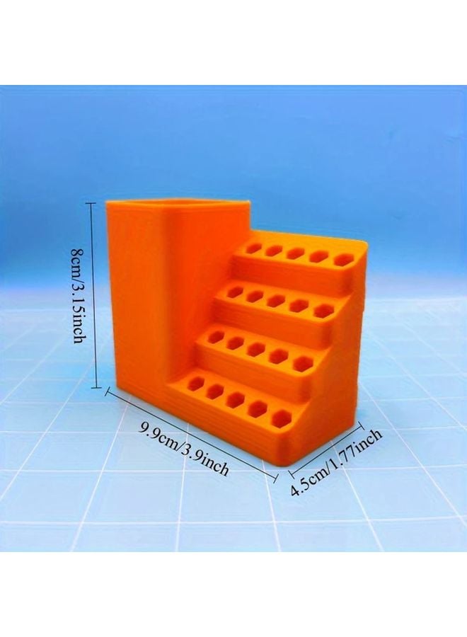 50 Hole Heavy Duty Screwdriver Bit Organizer With Power Drill Holder Tool Storage Board - Image 4