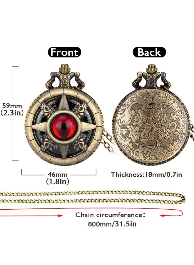 KUYING New Retro Flip Pendant Commemorative Watch 