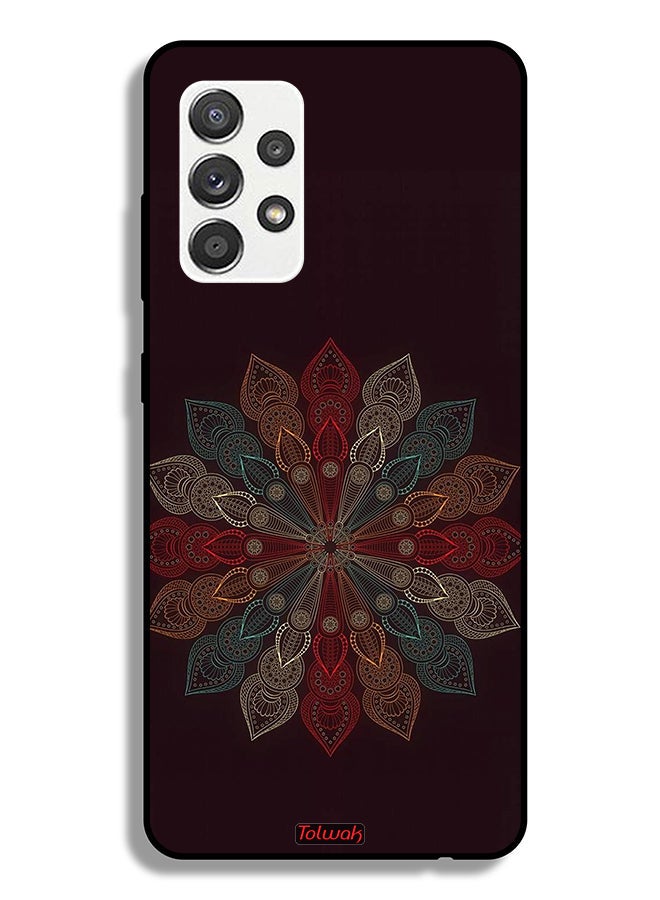 Tolwak Samsung Galaxy M32 5G Protective Case Cover Mandala Flower Art - Image 1
