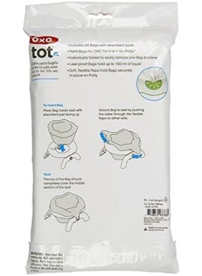 OXO OXO Tot 2-in-1 Go Potty Refill Bags, 60 Count - Image 5