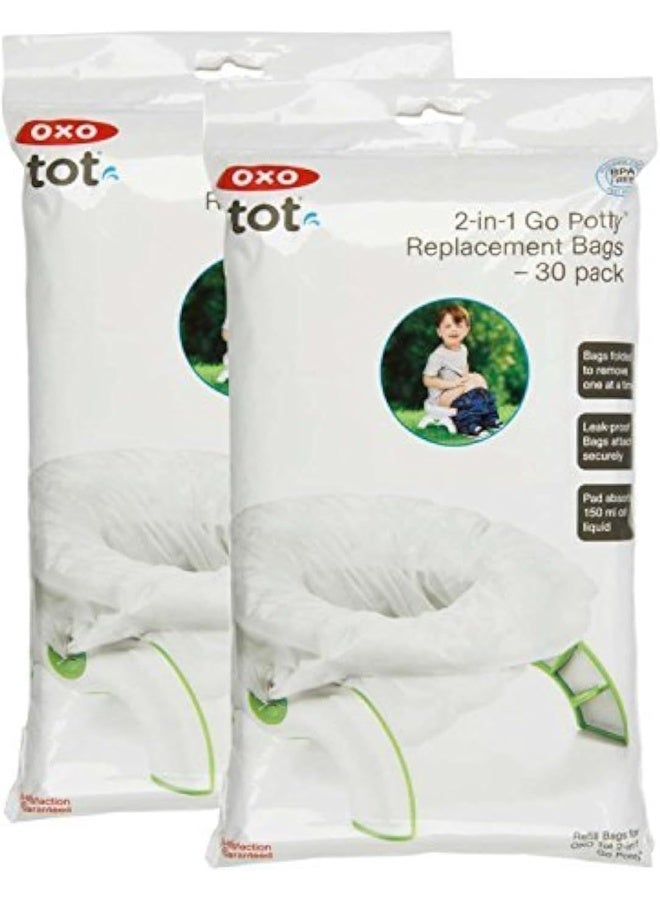 OXO OXO Tot 2-in-1 Go Potty Refill Bags, 60 Count - Image 1