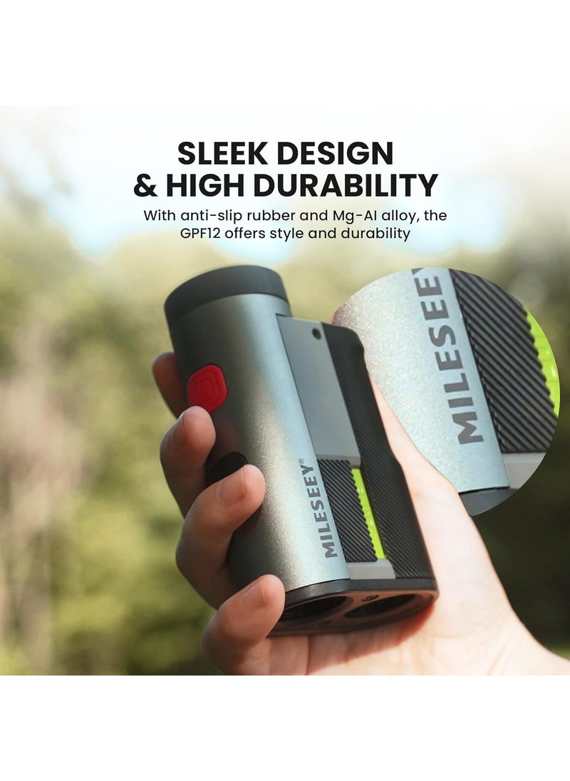 MILESEEY Mileseey 1100 Yards Rangefinders for Golf Rechargeable Laser Rangefinder with Slope Magnetic Range Finder for Hunter 7X Magnification Golf Distance Meters Golf Accessories for Men 3 Units MYdFt  - Image 2