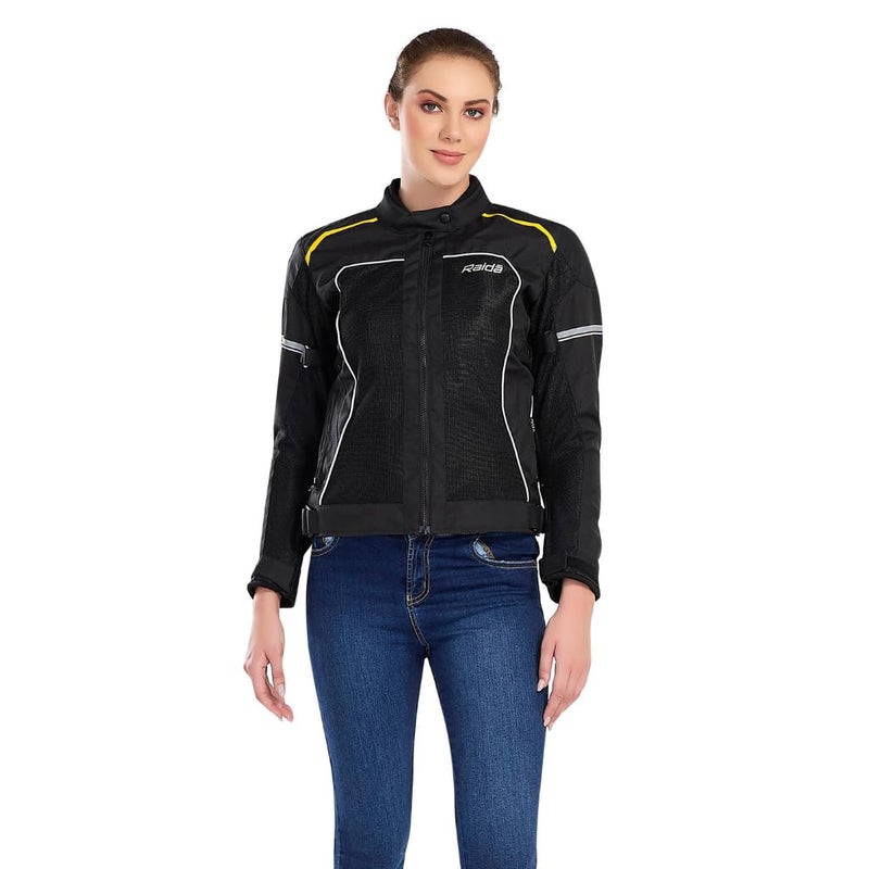 Raida Empress Women’s Riding Jacket | Level 2 CE Armour | Sleek, Feminine Fit | Lightweight & Protective | Made for Lady Riders | Ride in Style with Full Protection (2XL, Hiviz) - Image 1