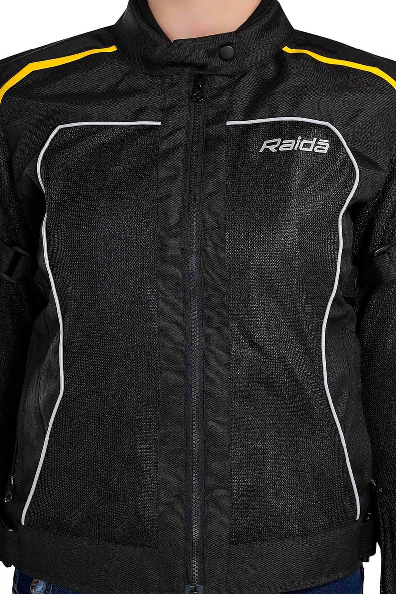 Raida Empress Women’s Riding Jacket | Level 2 CE Armour | Sleek, Feminine Fit | Lightweight & Protective | Made for Lady Riders | Ride in Style with Full Protection (2XL, Hiviz) - Image 3