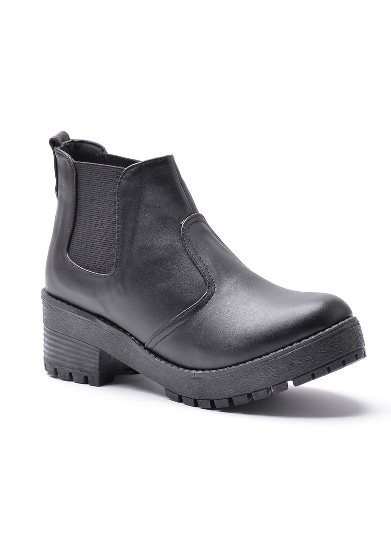 ران انكل بوت جلد 2استك انيق-اسود - Image 3