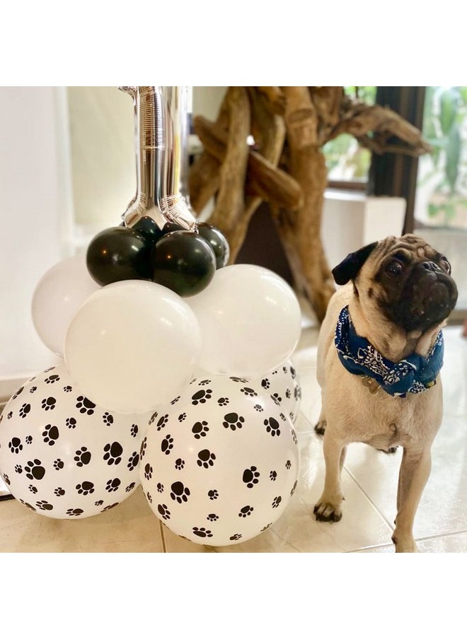 PartyWoo Paw Balloons, 50 Pcs 12 Inch White Paw Print Balloons, Latex Balloons For Balloon Garland Arch As Dog Party Decorations, Dog Birthday Decorations, Dog Themed Party Decorations  - Image 3