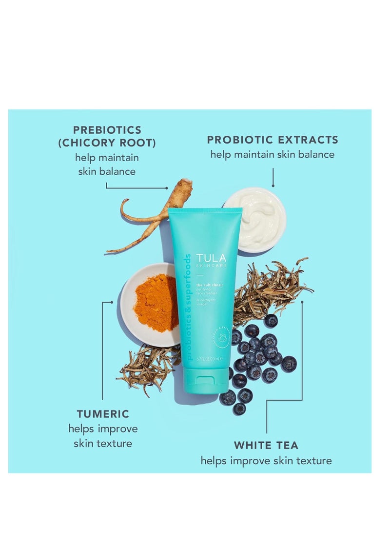 TULA TULA Skin Care Cult Classic Purifying Face Cleanser - Gentle and Effective Face Wash, Makeup Remover, Nourishing and Hydrating  - Image 2