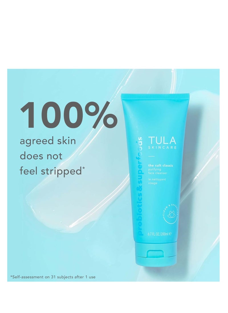 TULA TULA Skin Care Cult Classic Purifying Face Cleanser - Gentle and Effective Face Wash, Makeup Remover, Nourishing and Hydrating  - Image 3
